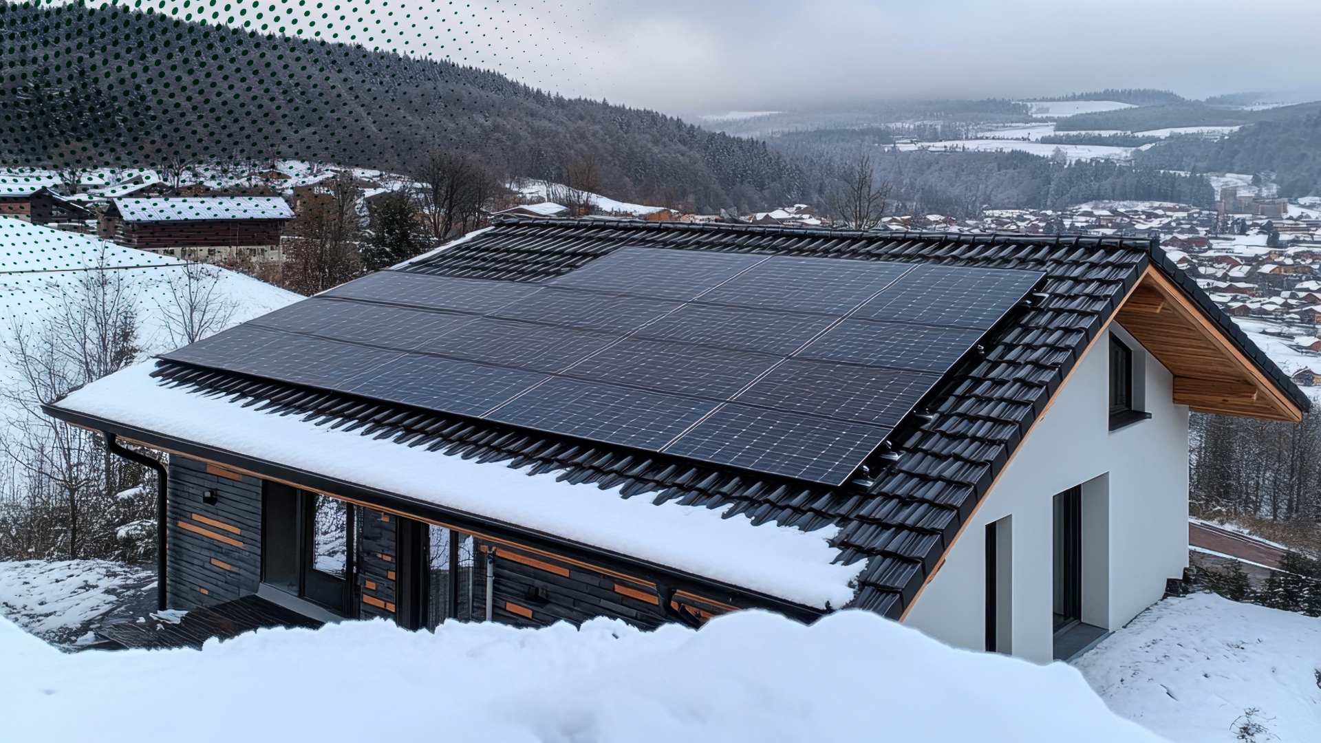 Article imageSolar panels during winter